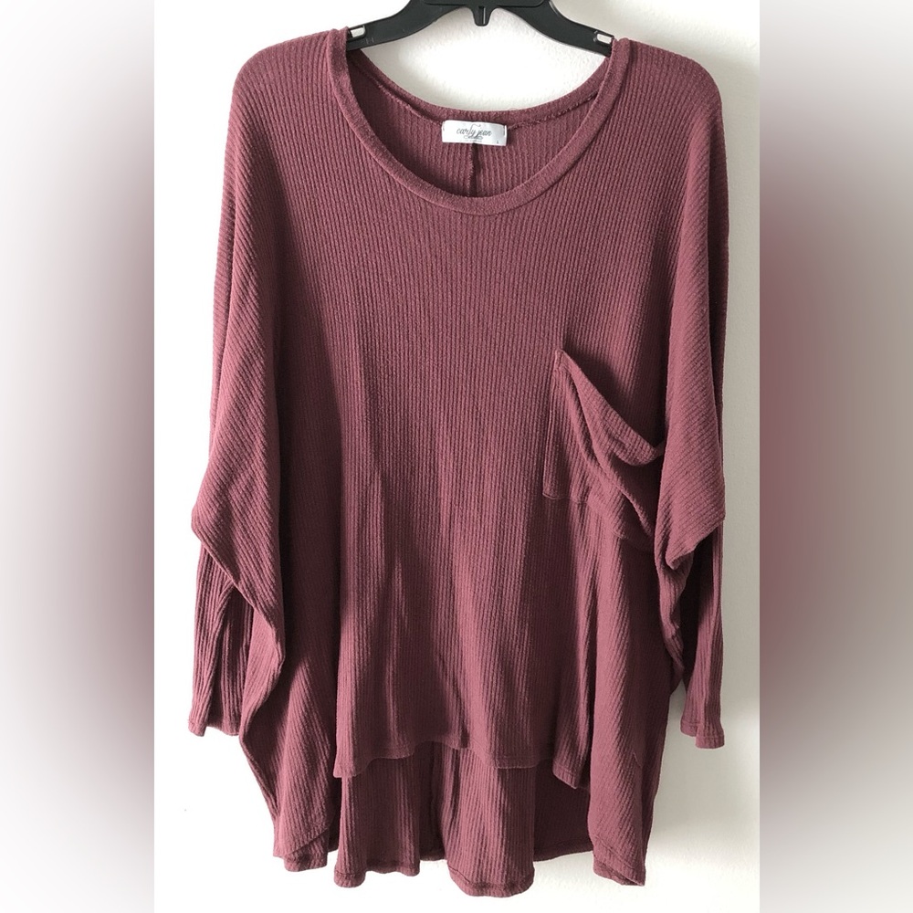 Carly Jean LA Oversized Pocket Tee